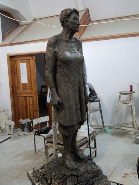 Akt, glina 175cm