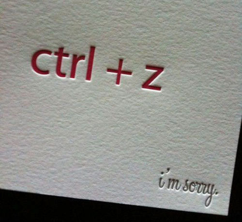 Ctrl+z