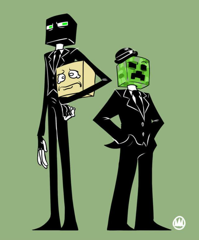 Enderman i Creeper