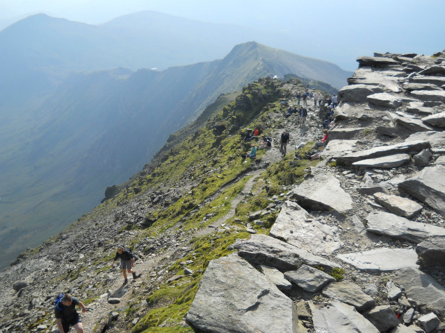 Widok ze szczytu Mt. Snowdon
