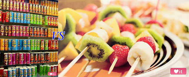 Fast foody VS owoce