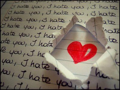 I hate you but I love you more..