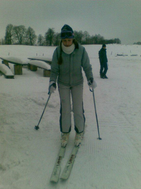 Pierwszy raz na nartach :D