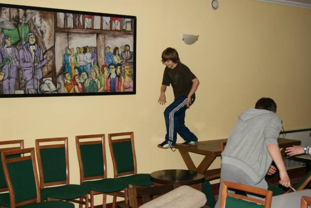 Skok w tle :D