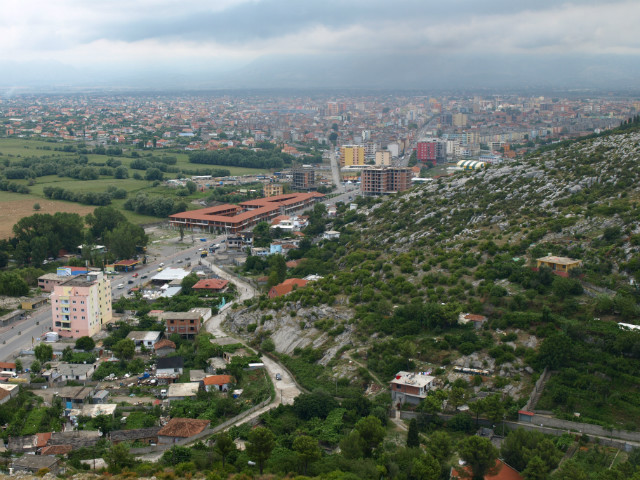 Albania, widok z Kruji