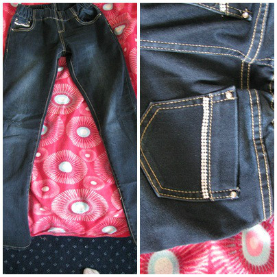 Spodnie jeans gumka
