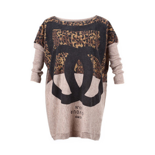 sweter oversize romwe panterka 