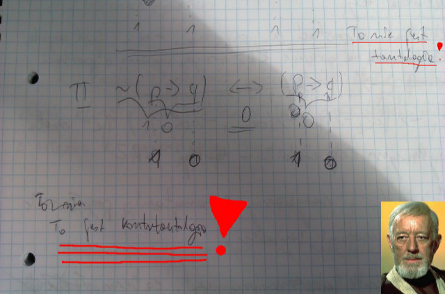 To nie jest tautologia...