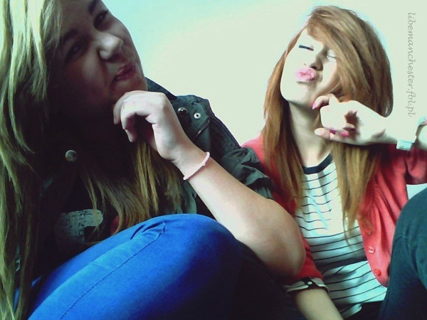 with her.