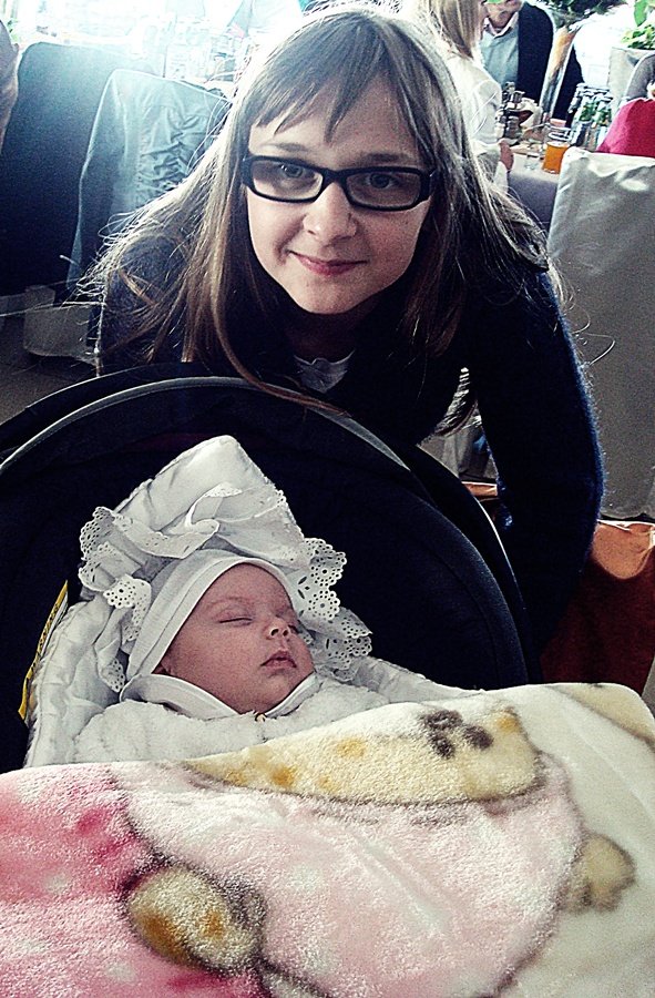 Na chrzcinach Wikusi :*