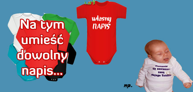 Body z dowolnym napisem.