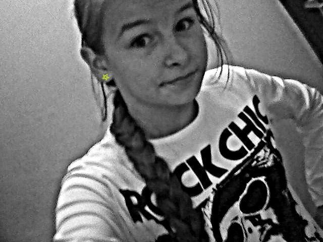 by happy ; *