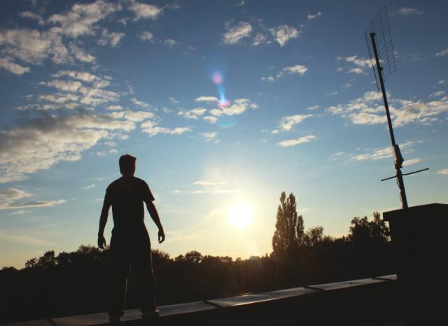 118. Sunset on the Roof.