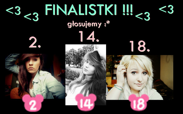 FINALISTKI :* gosujemy 