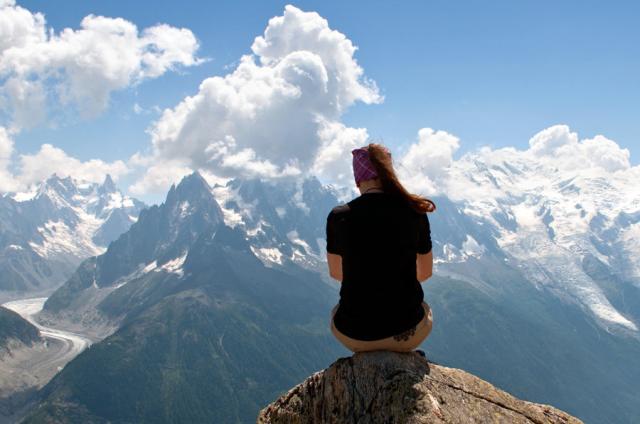 Les aiguilles i Mont Blanc