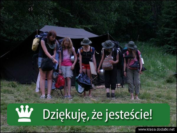 Dzikuje, e jestecie!