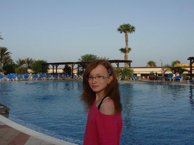 Nad basenem :P 
