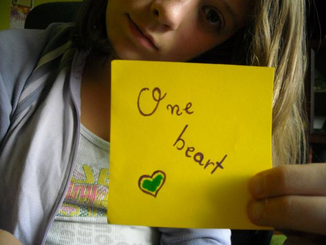 One heart.