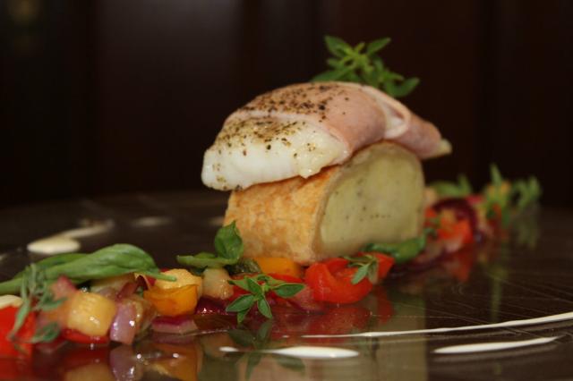 Halibut w szynce polskiej