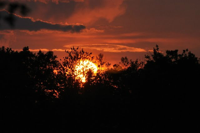 the sun goes down...