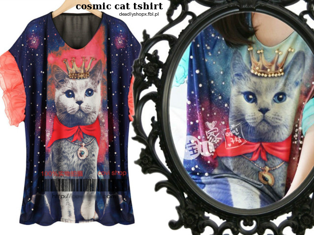 cosmic cat tshirt