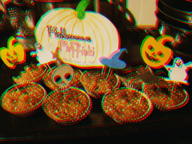 halloweenowe muffinki