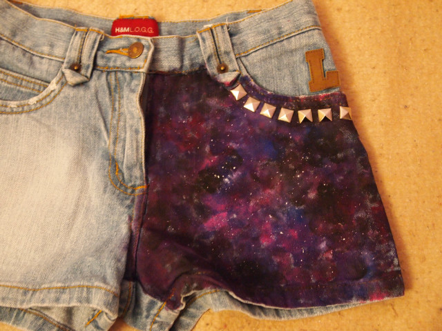 Spodenki galaxy diy NOWA CENA