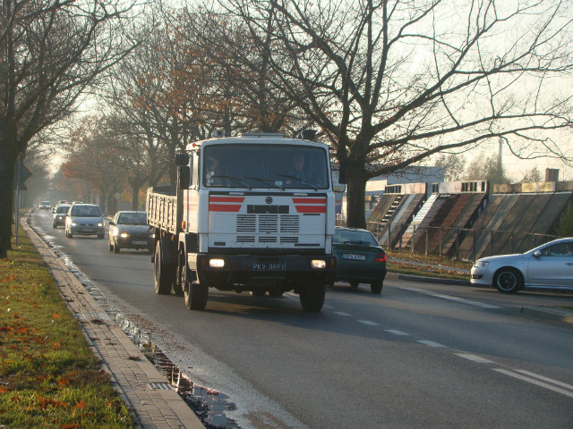 Jelcz zapany w Pabianicach 