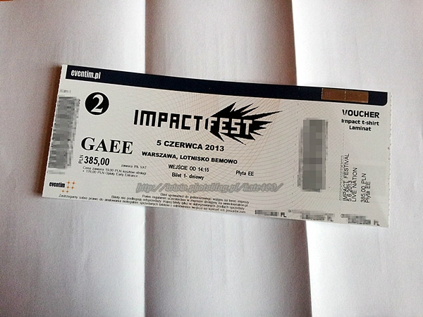 Bilet jest :D