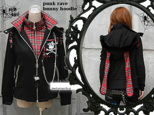 punk rave bunny hoodie