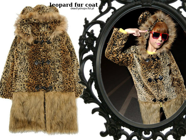 leopard fur coat