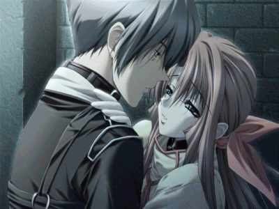 Anime dark kiss