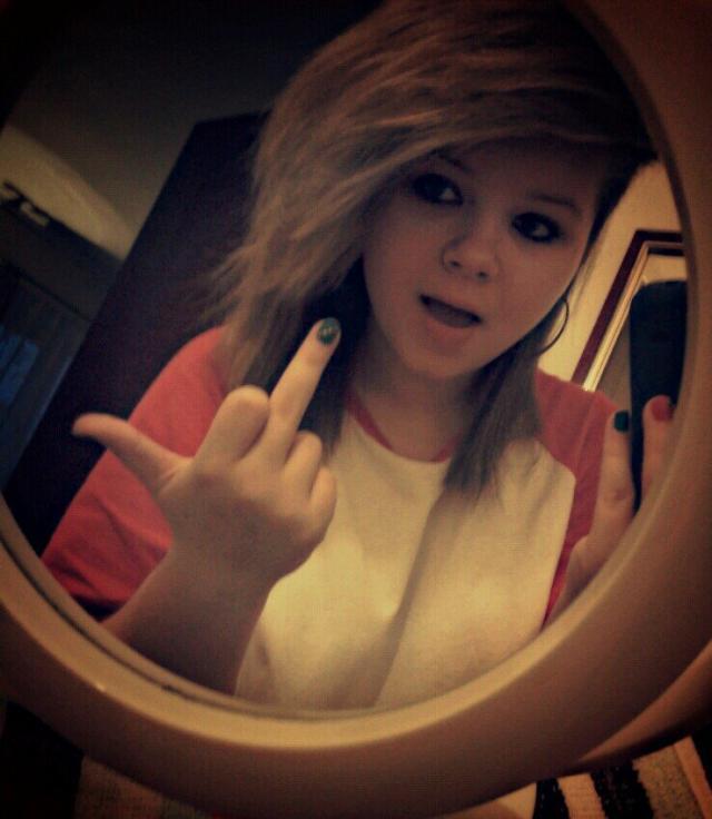 two words, one finger.