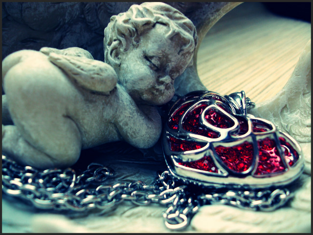Angel with heart