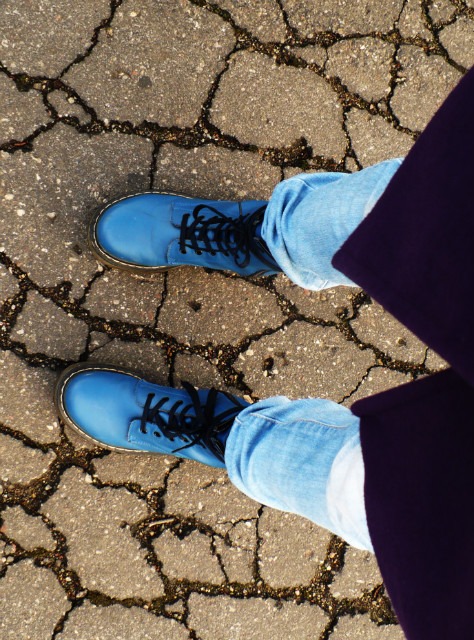 moje cudowne niebieskie buty...
