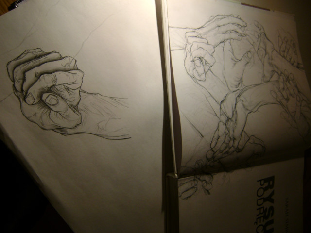 I was drew this hand 4 hours.