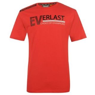 czerwona koszulka everlast 