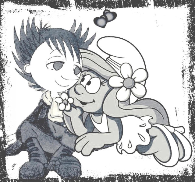Smurfette and Snufkin