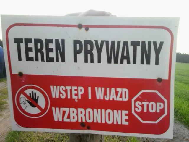 Teren prywatny !