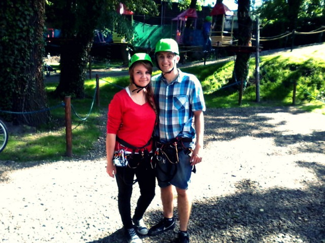 park linowy z kotkiem ;*