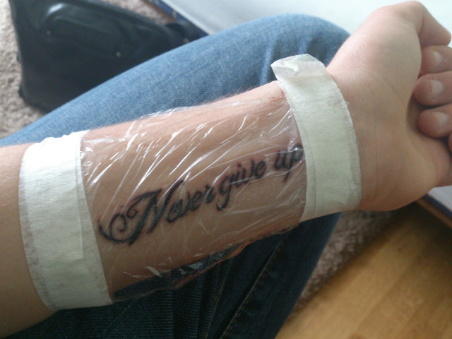 Never give up...