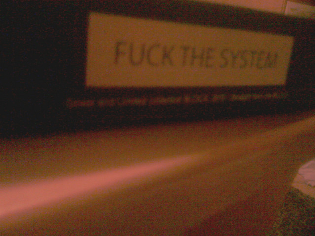 FUCK THE SYSTEM