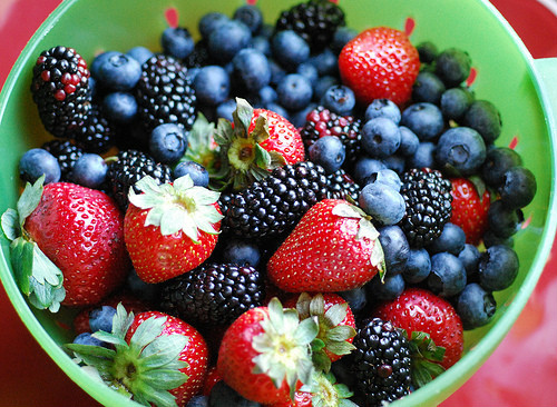 Strawberries, cherries...