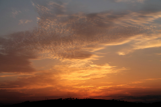 Sunset.