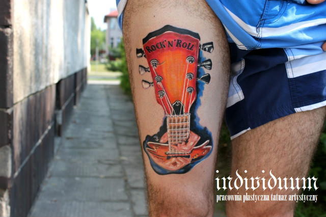 guitar tattoo