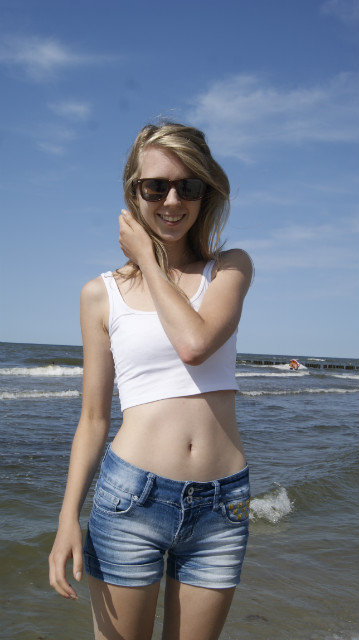 white & shorts
