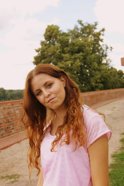 ; )