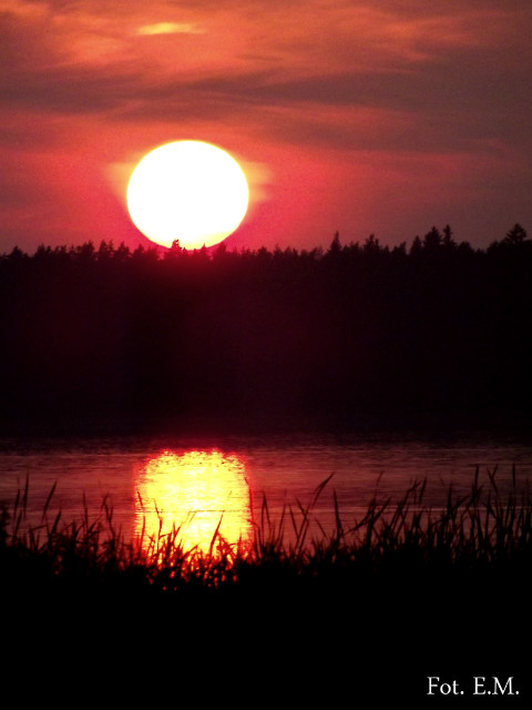 Sunset.