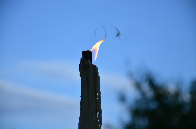 Set fire.