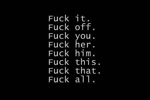 fuck.